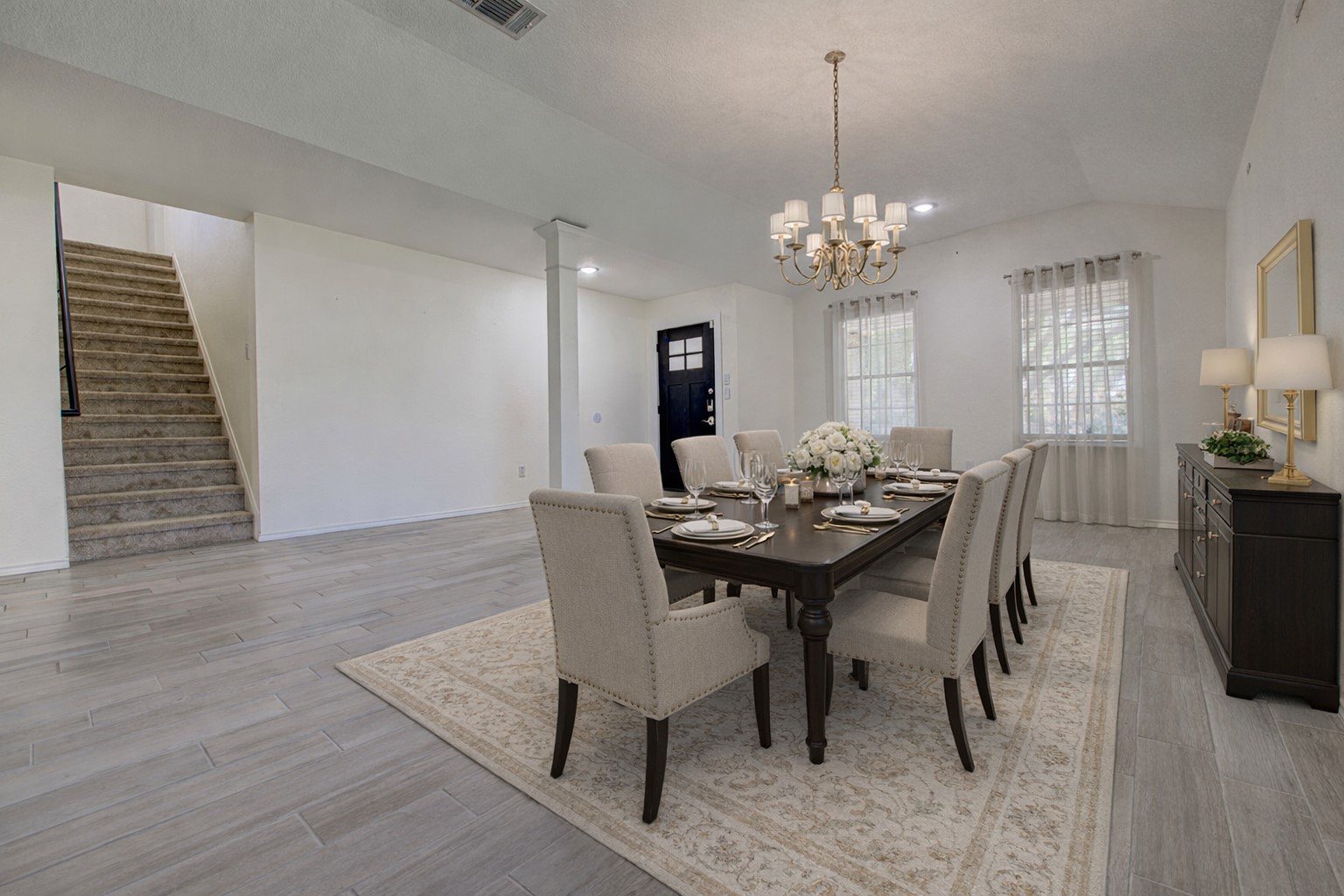5908 Krinan Court Austin, TX 78754 - Photo 9 of 31 a view of a dining room with furniture and window