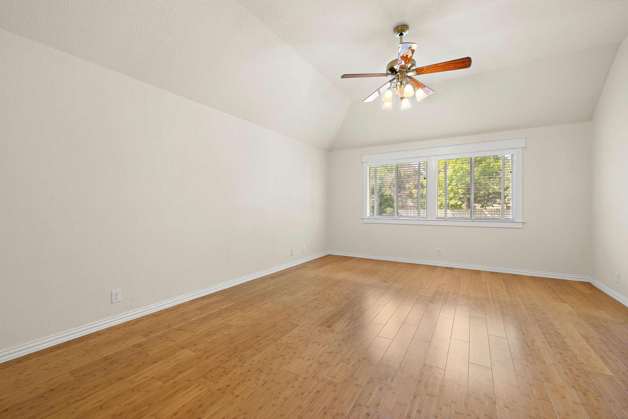 1102 Nelson Ranch Road Cedar Park, TX 78613 - Photo 21 of 37 Hardwood flooring extends throughout this naturally illuminated bedroom with a vaulted ceiling.