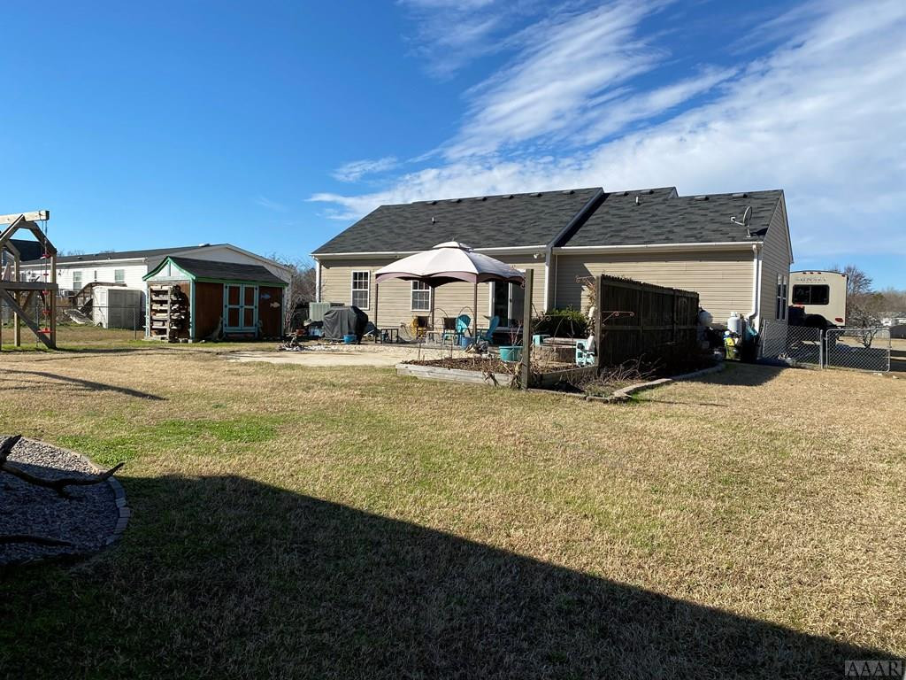 983 Scott Road Elizabeth City, NC 27909 - Photo 17 of 22 Back View of Home and Yard