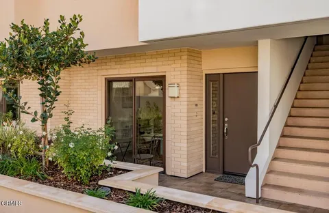 a view of a entryway door front of house