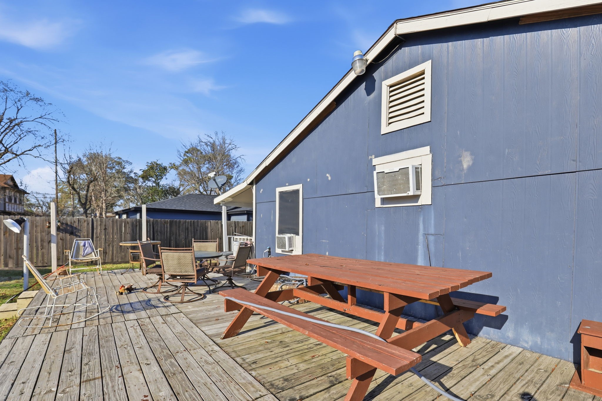 829 Becker Street Channelview, TX 77530 - Photo 19 of 19 a backyard of a house with outdoor seating