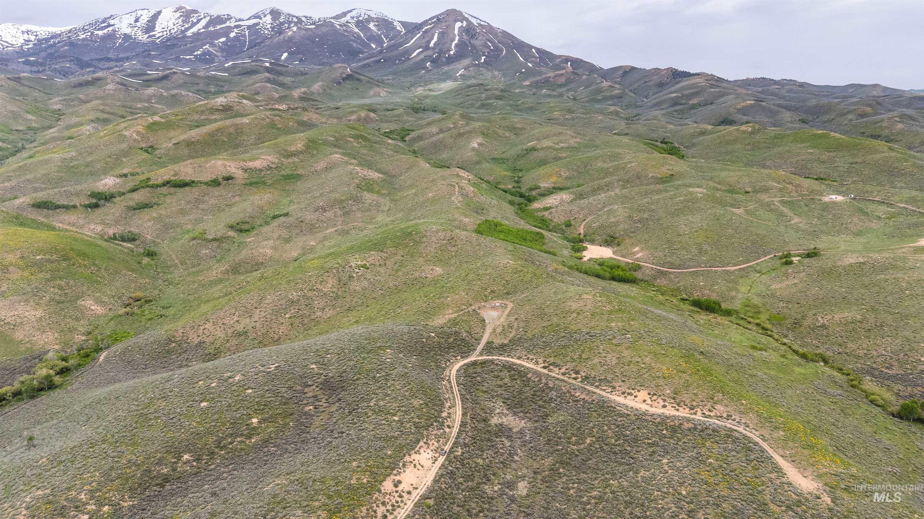 Tbd Homestead Road Fairfield, ID 83327 - Photo 2 of 15 Aerial overview of property's location with a mountainous background
