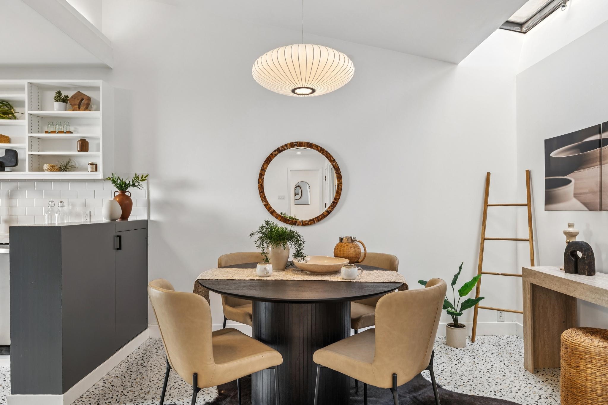 1024 Miller Avenue Berkeley, CA 94708 - Photo 15 of 60 Dining room featuring dark speckled floor and baseboards