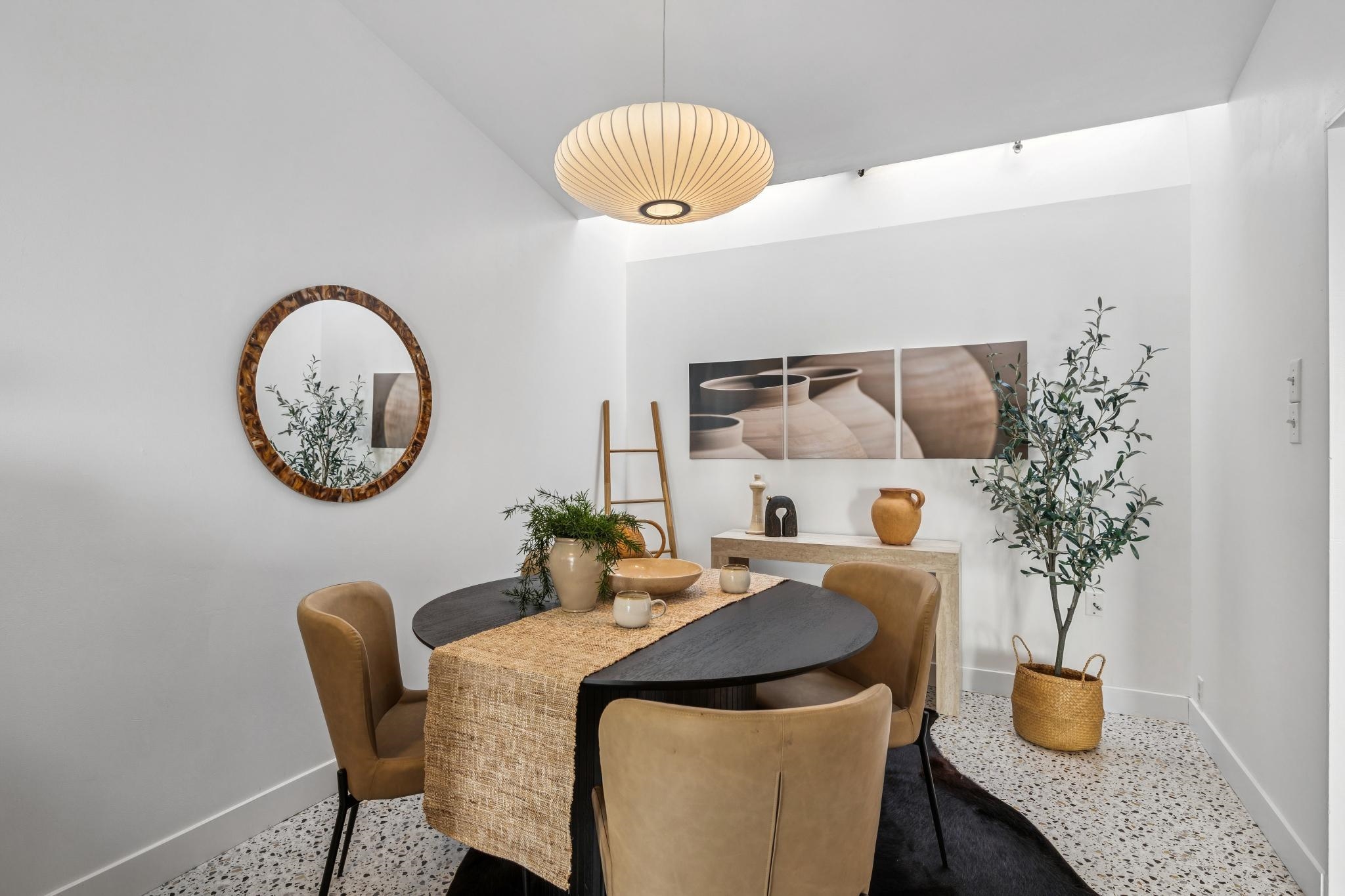 1024 Miller Avenue Berkeley, CA 94708 - Photo 18 of 60 Dining area featuring baseboards and speckle patterned floor