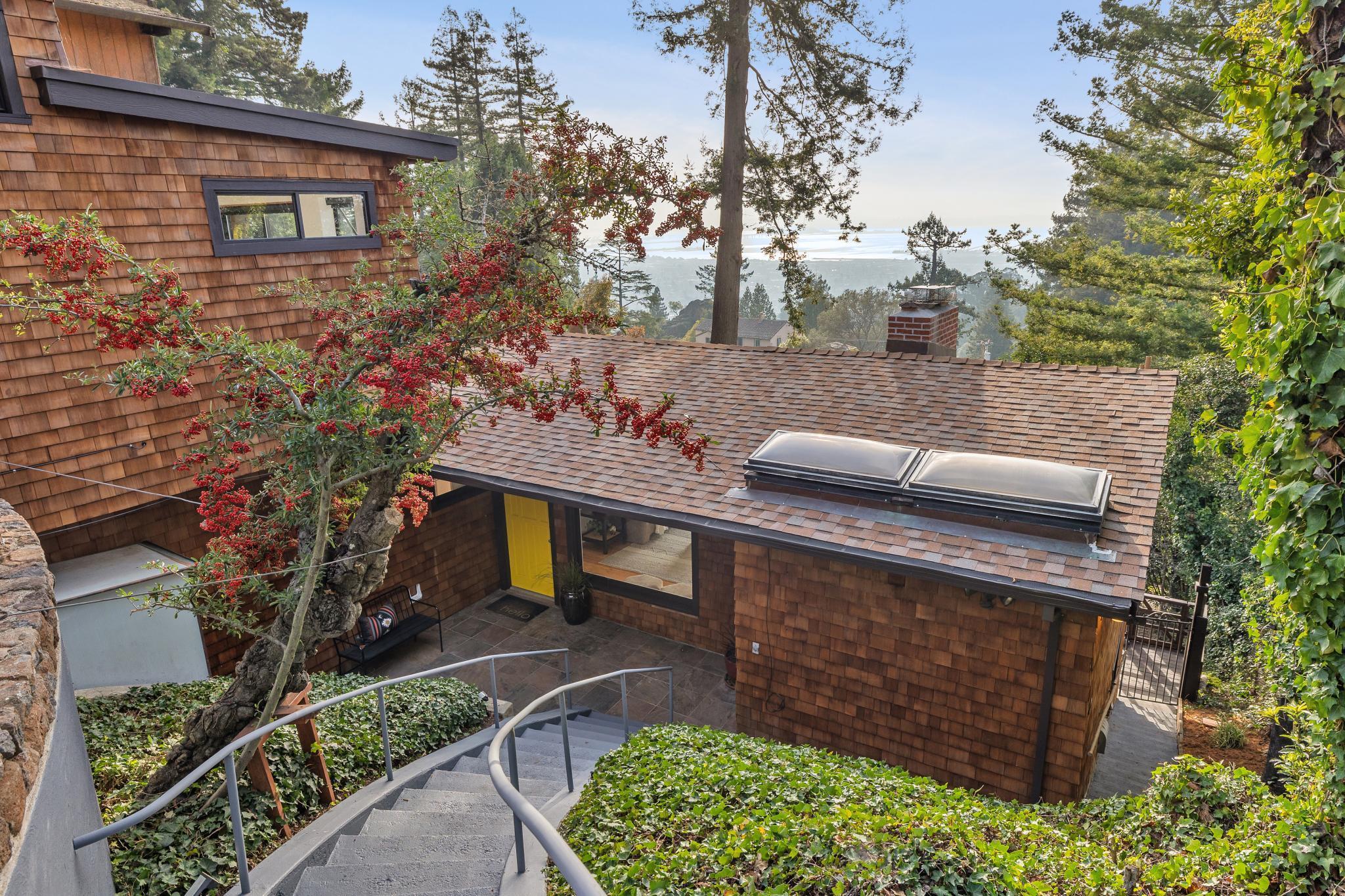 1024 Miller Avenue Berkeley, CA 94708 - Photo 2 of 60 View of front of house with a chimney and a shingled roof