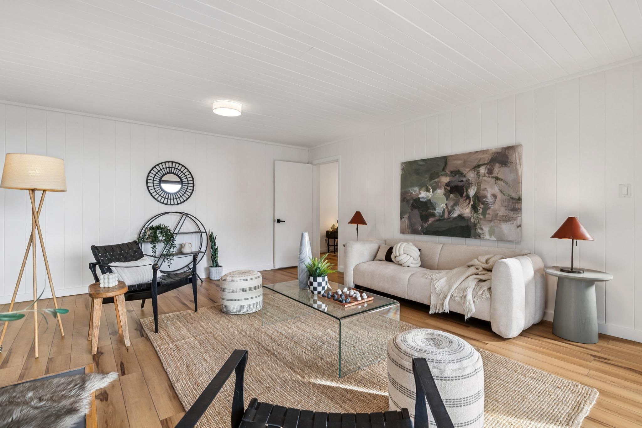 1024 Miller Avenue Berkeley, CA 94708 - Photo 35 of 60 Living area with wood-type flooring and wood walls