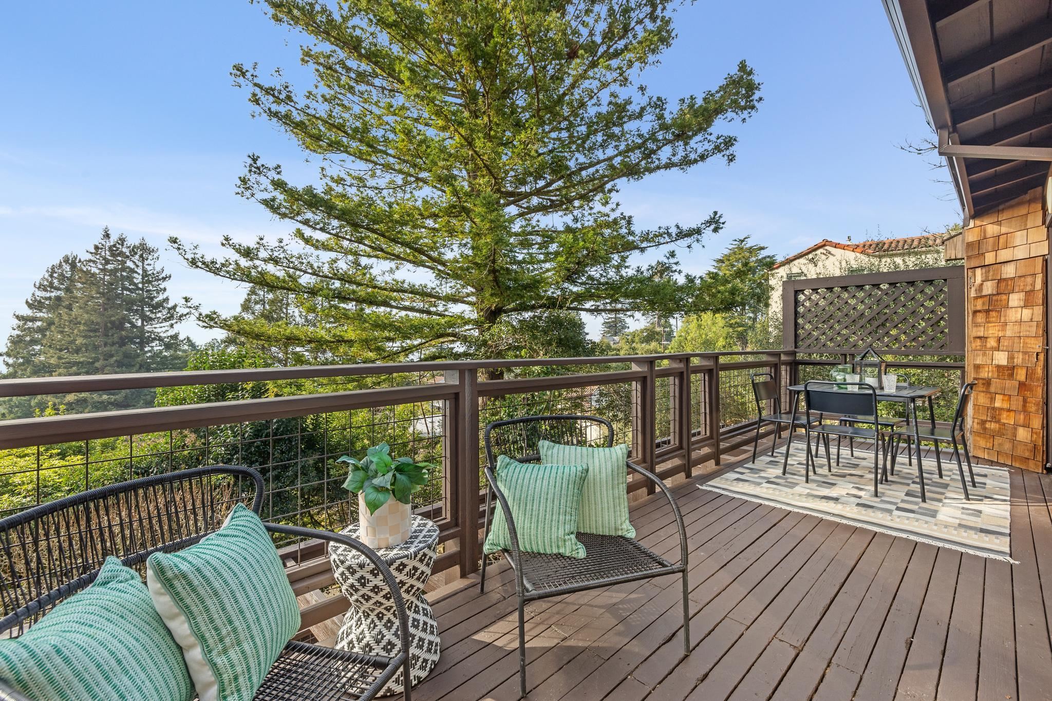 1024 Miller Avenue Berkeley, CA 94708 - Photo 10 of 60 Wooden terrace featuring outdoor dining space