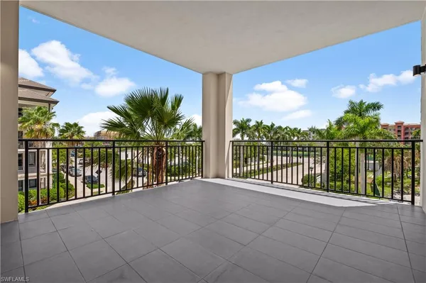 a view of a balcony