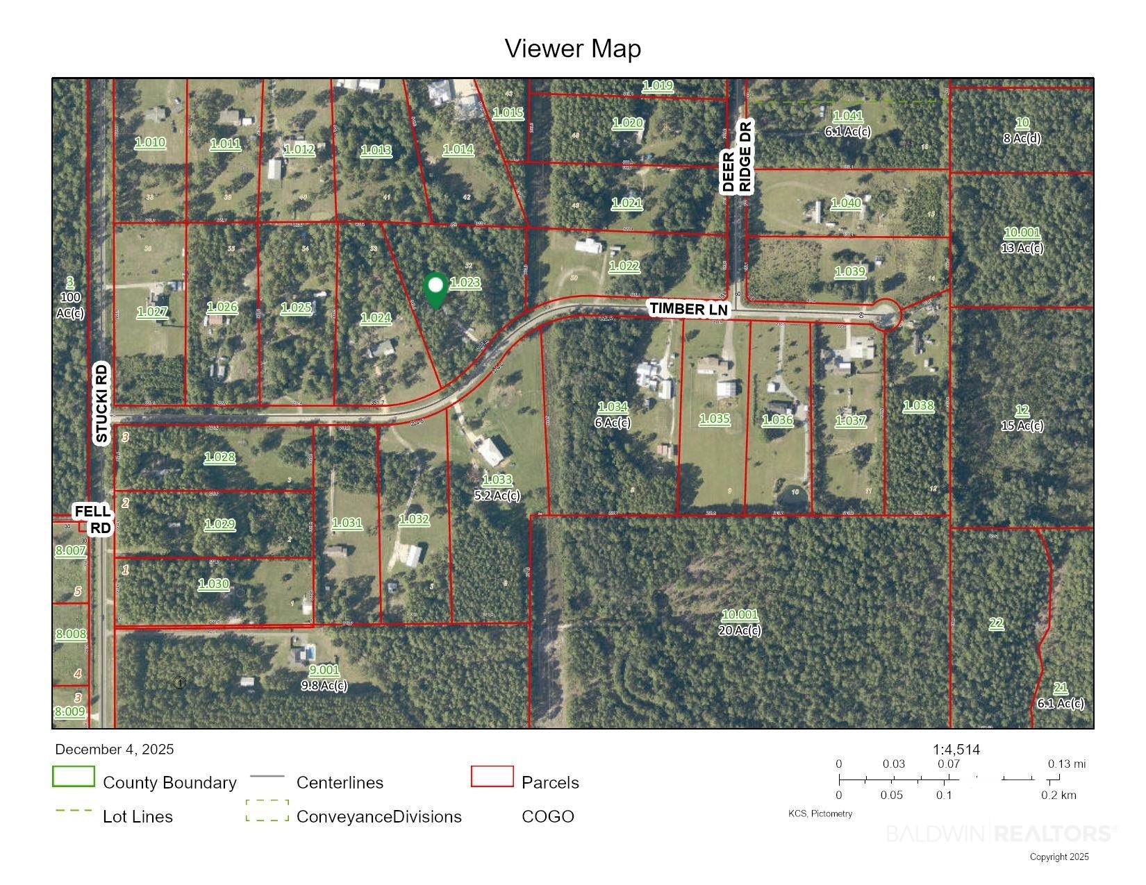 26785 Timber Lane Elberta, AL 36530 - Photo 2 of 4 Ponderosa Estates Aerial View