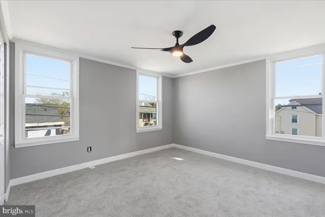 a view of an empty room