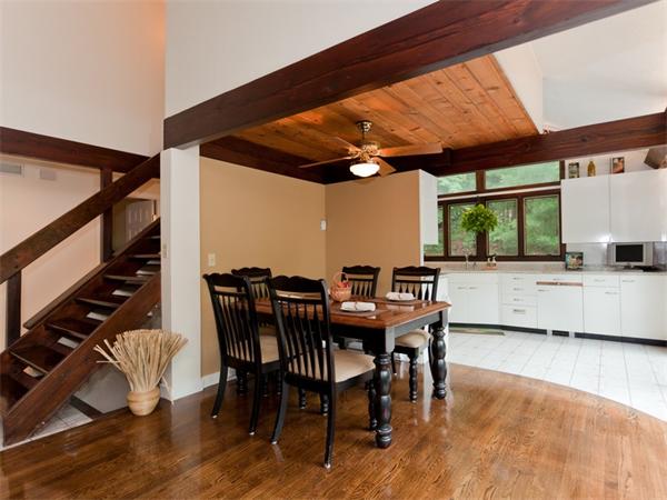 446 South Border Road Winchester, MA 01890 - Photo 6 of 18 a view of a dining room with furniture and window