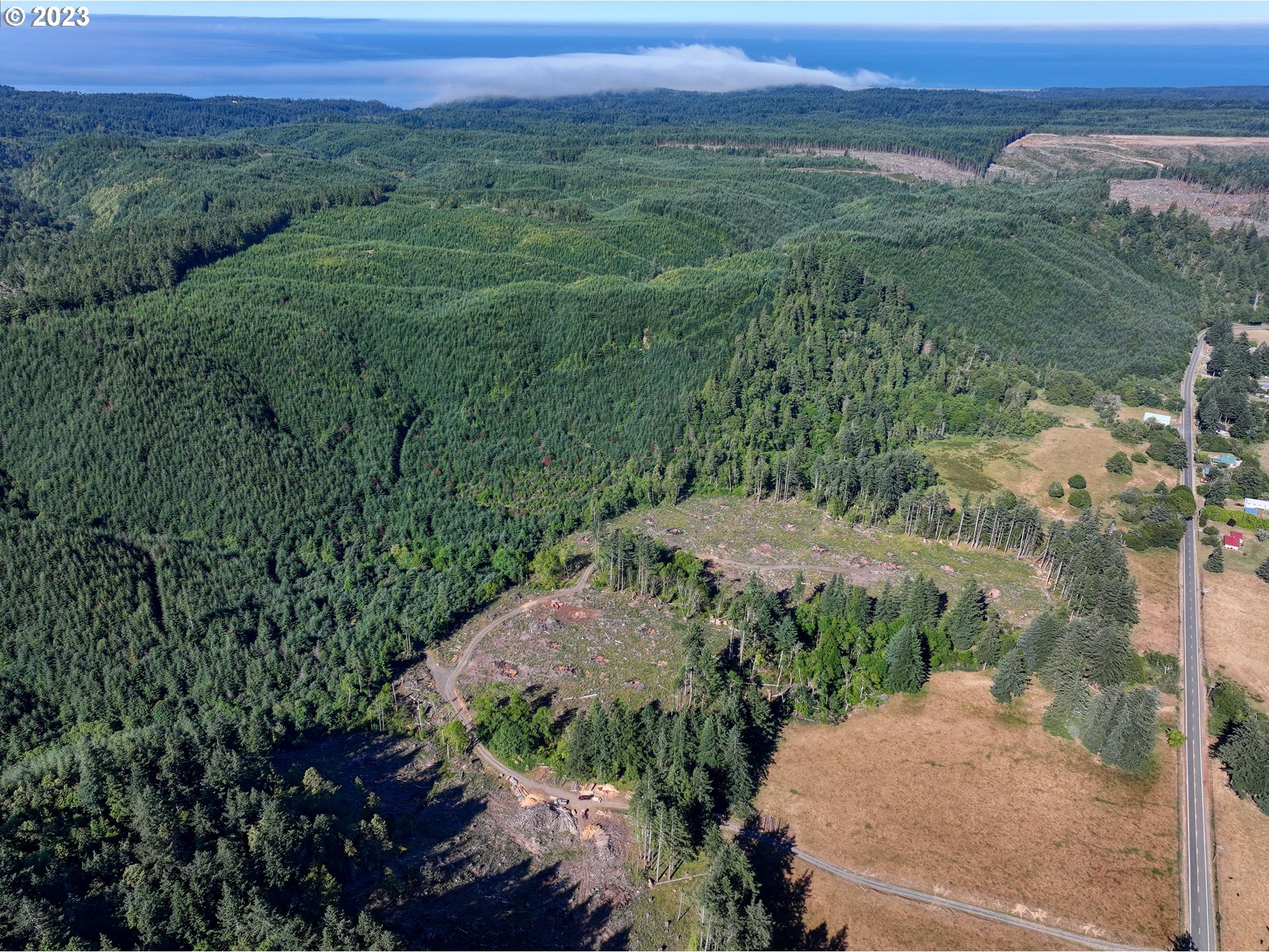0 Elk River Road Port Orford, OR 97465 - Photo 15 of 20 an aerial view of a lush green valley
