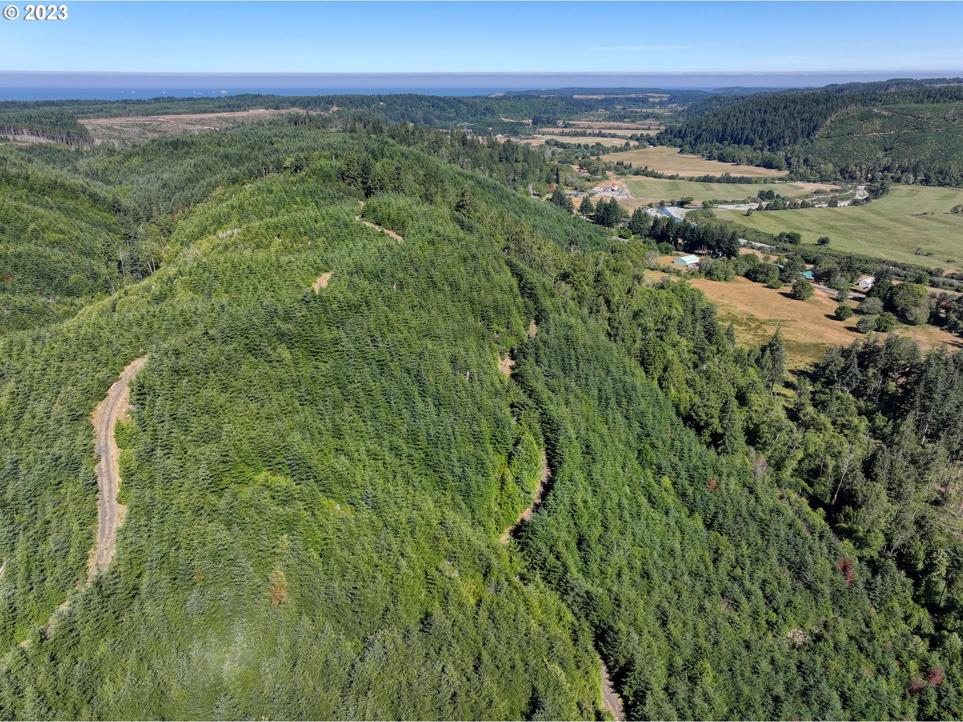0 Elk River Road Port Orford, OR 97465 - Photo 16 of 20 a view of a city with lush green forest