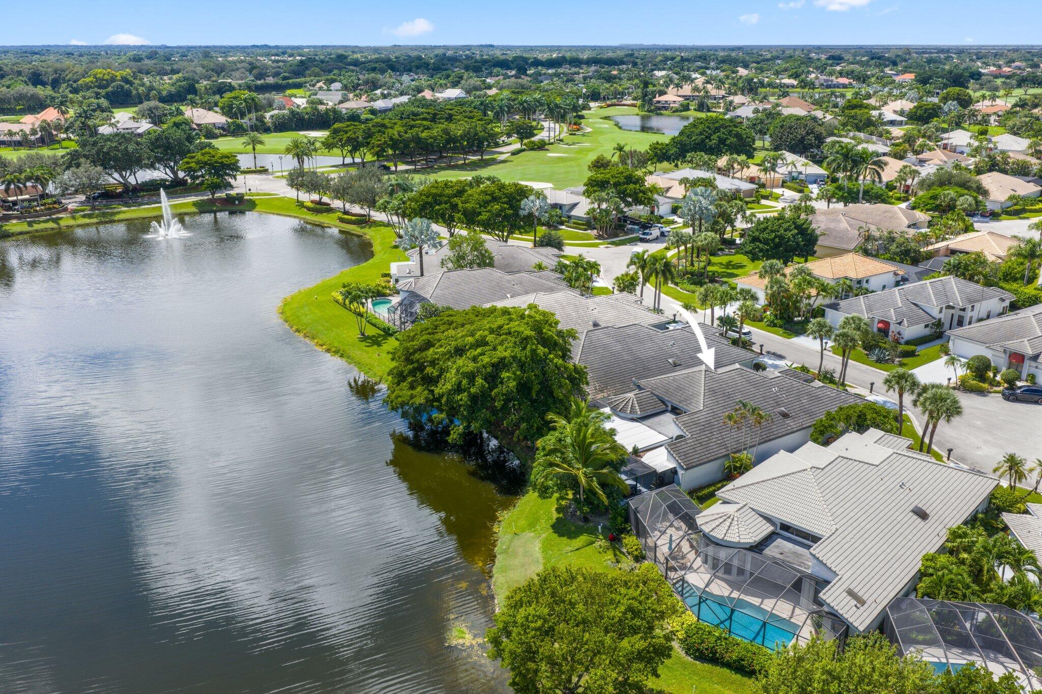 10106 Spyglass Way Boca Raton, FL 33498 - Photo 27 of 44 an aerial view of residential houses with outdoor space