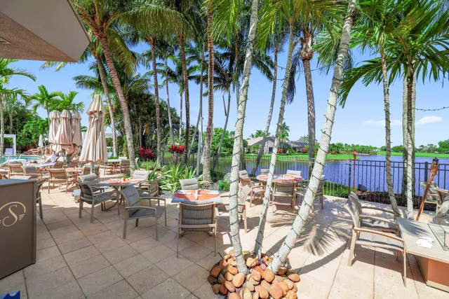 a view of a park with slide