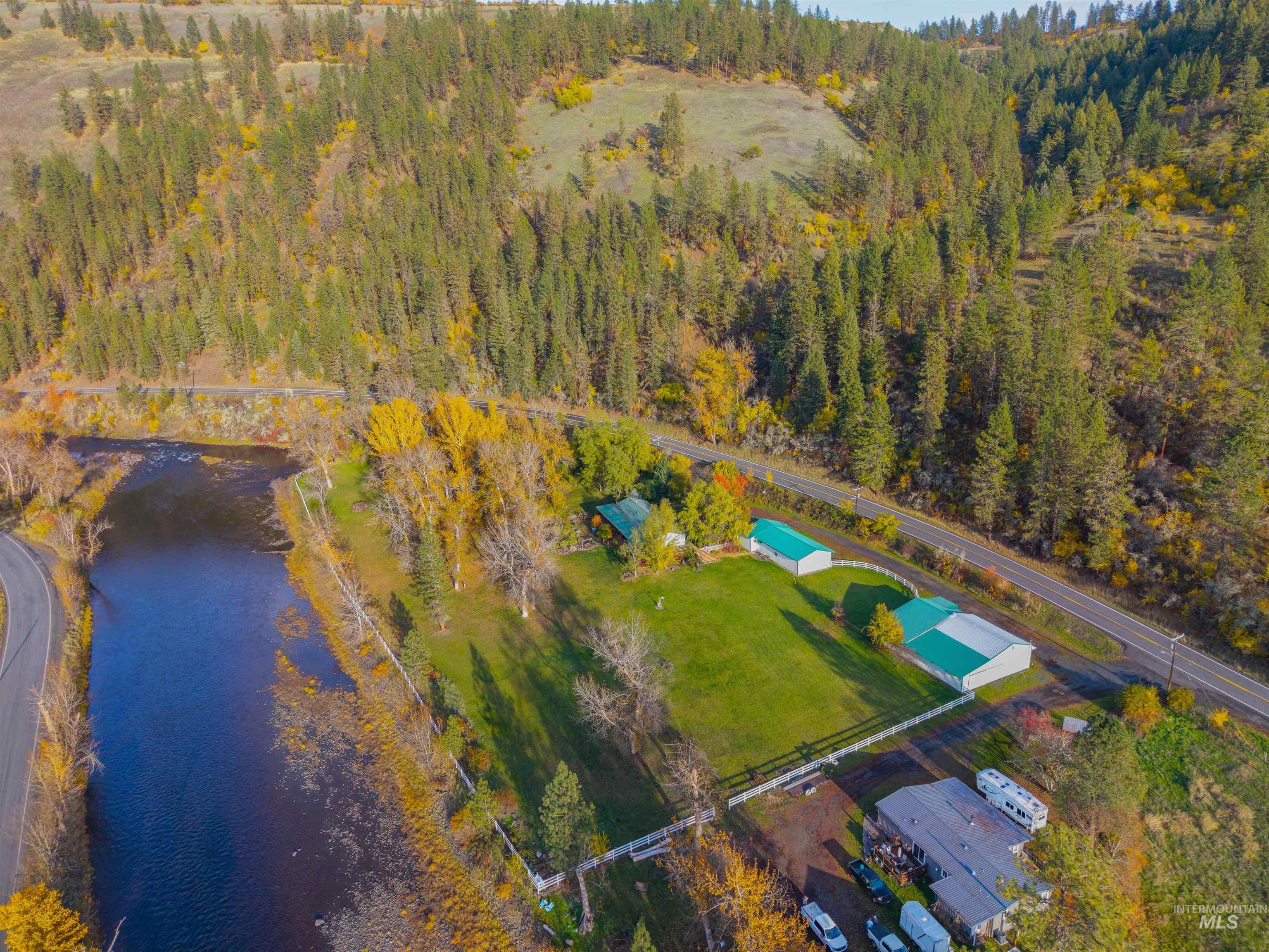 4151 Highway 13 Stites, ID 83552 - Photo 3 of 50 Bird's eye view of a large body of water and a heavily wooded area
