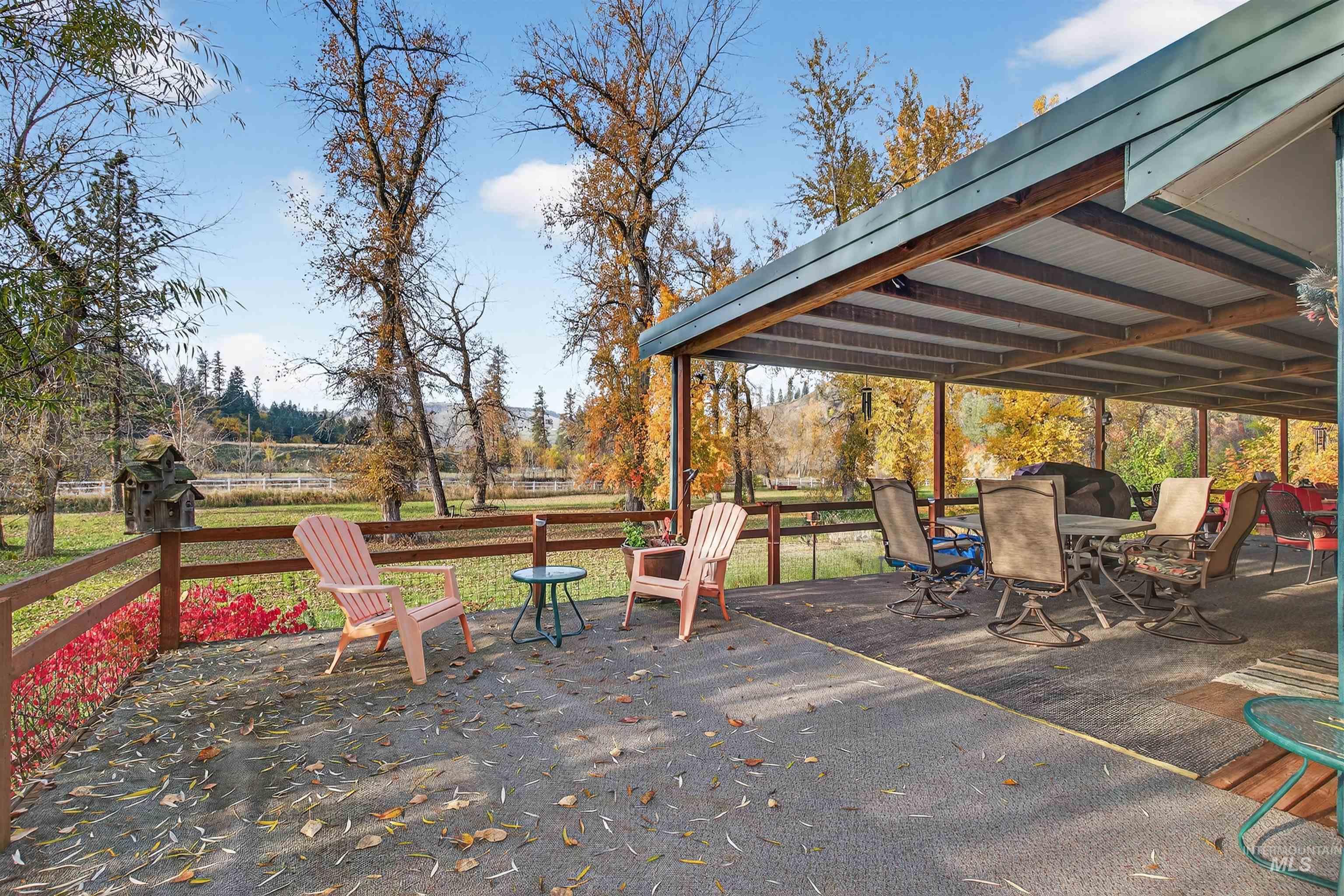 4151 Highway 13 Stites, ID 83552 - Photo 31 of 50 View of patio featuring outdoor dining area