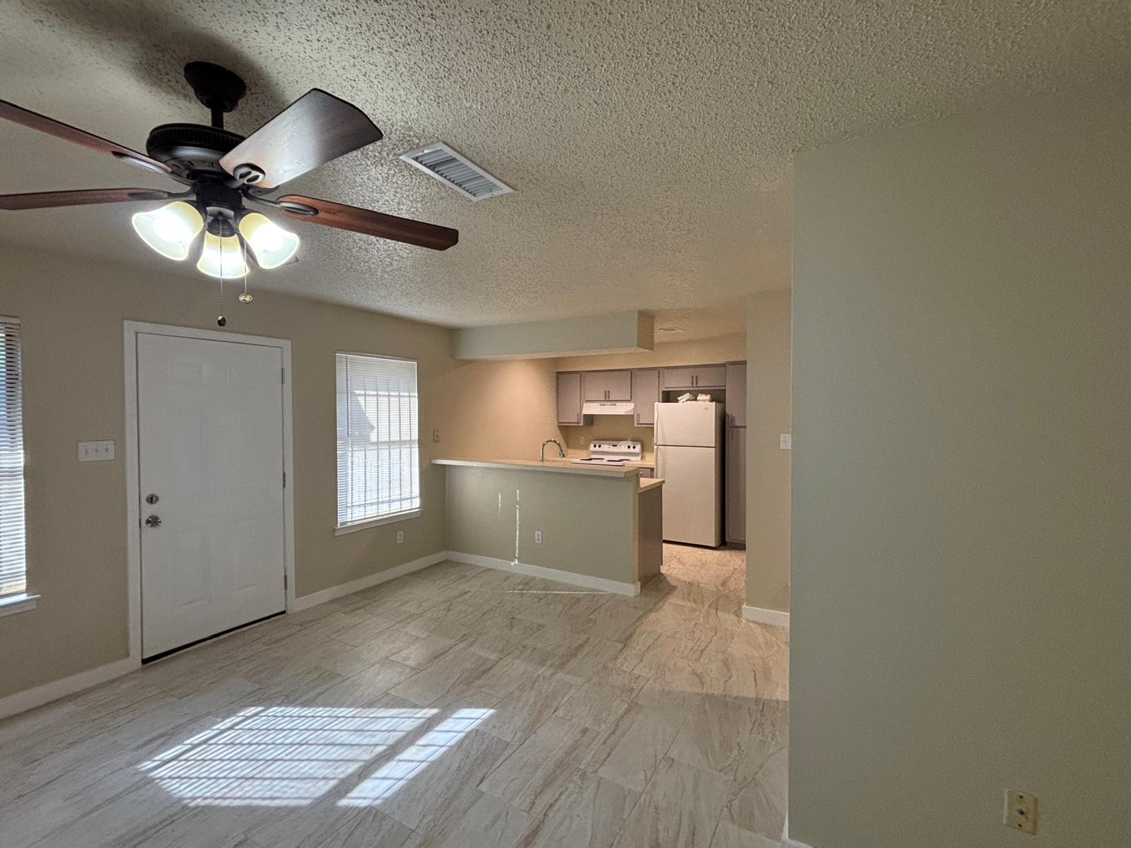 4609 East 12th Street, Unit 4 Austin, TX 78721 - Photo 14 of 14 An open floor plan connects the living area seamlessly to the adjacent kitchen space.