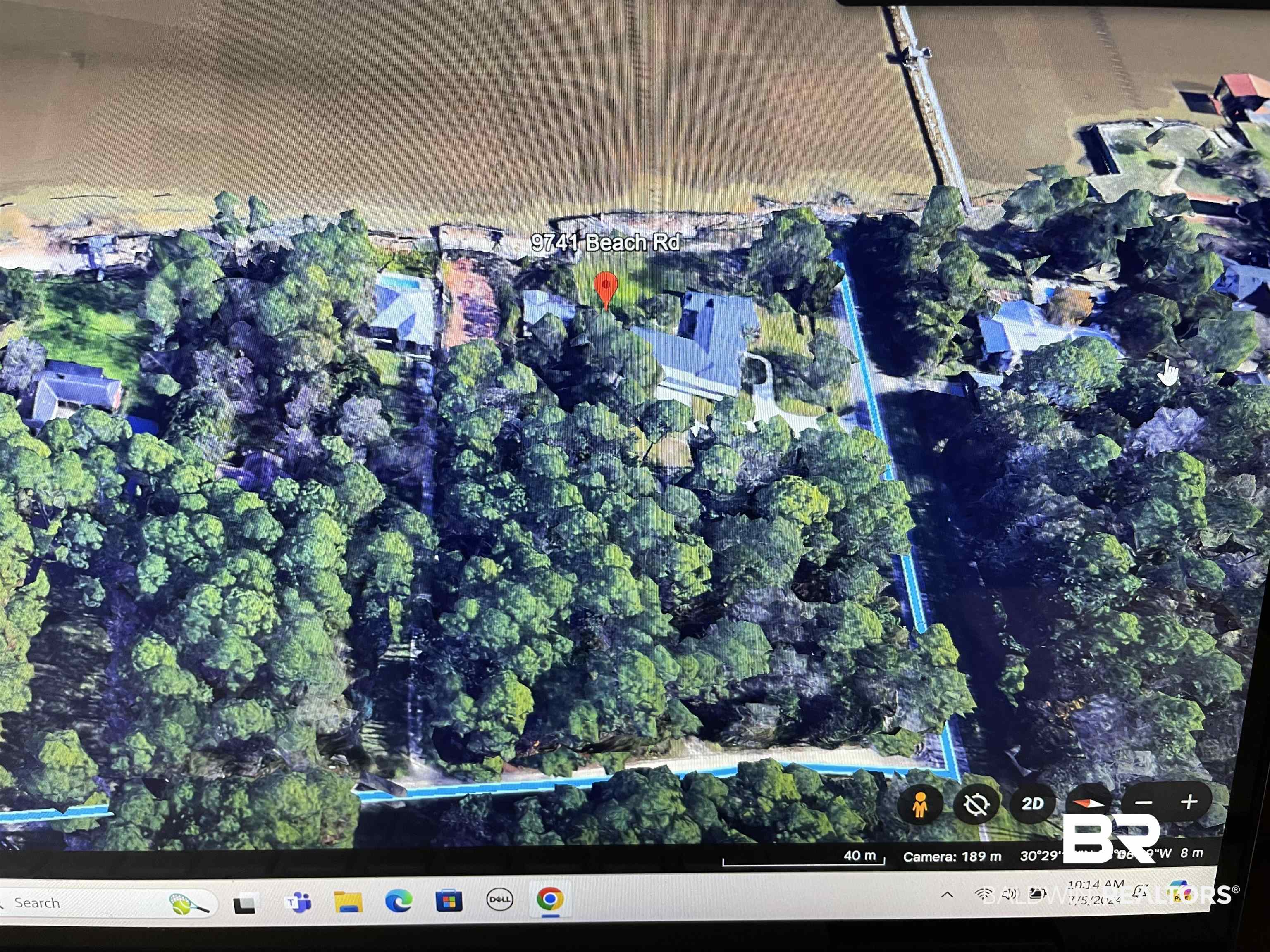 9741 Beach Road Theodore, AL 36582 - Photo 3 of 4 Bird's eye view