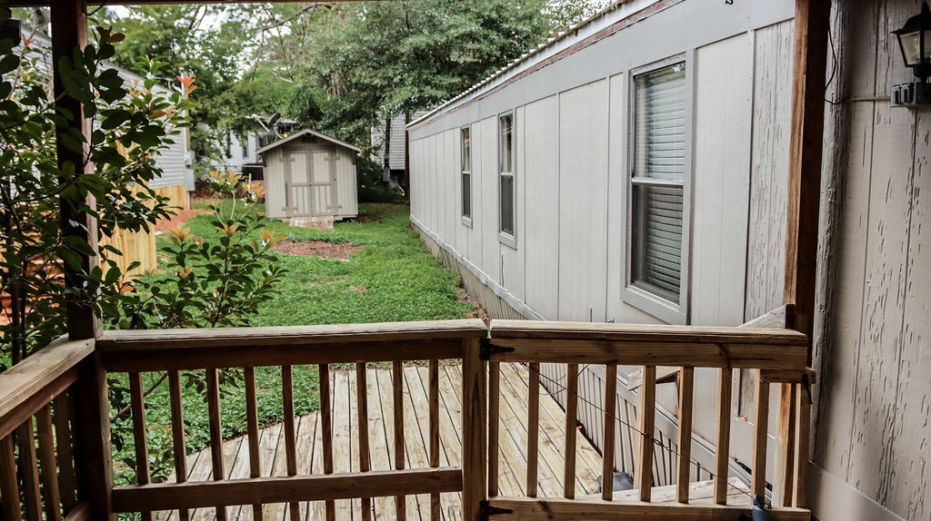 14351 West Ravine Run Willis, TX 77318 - Photo 19 of 28 Storage shed by home