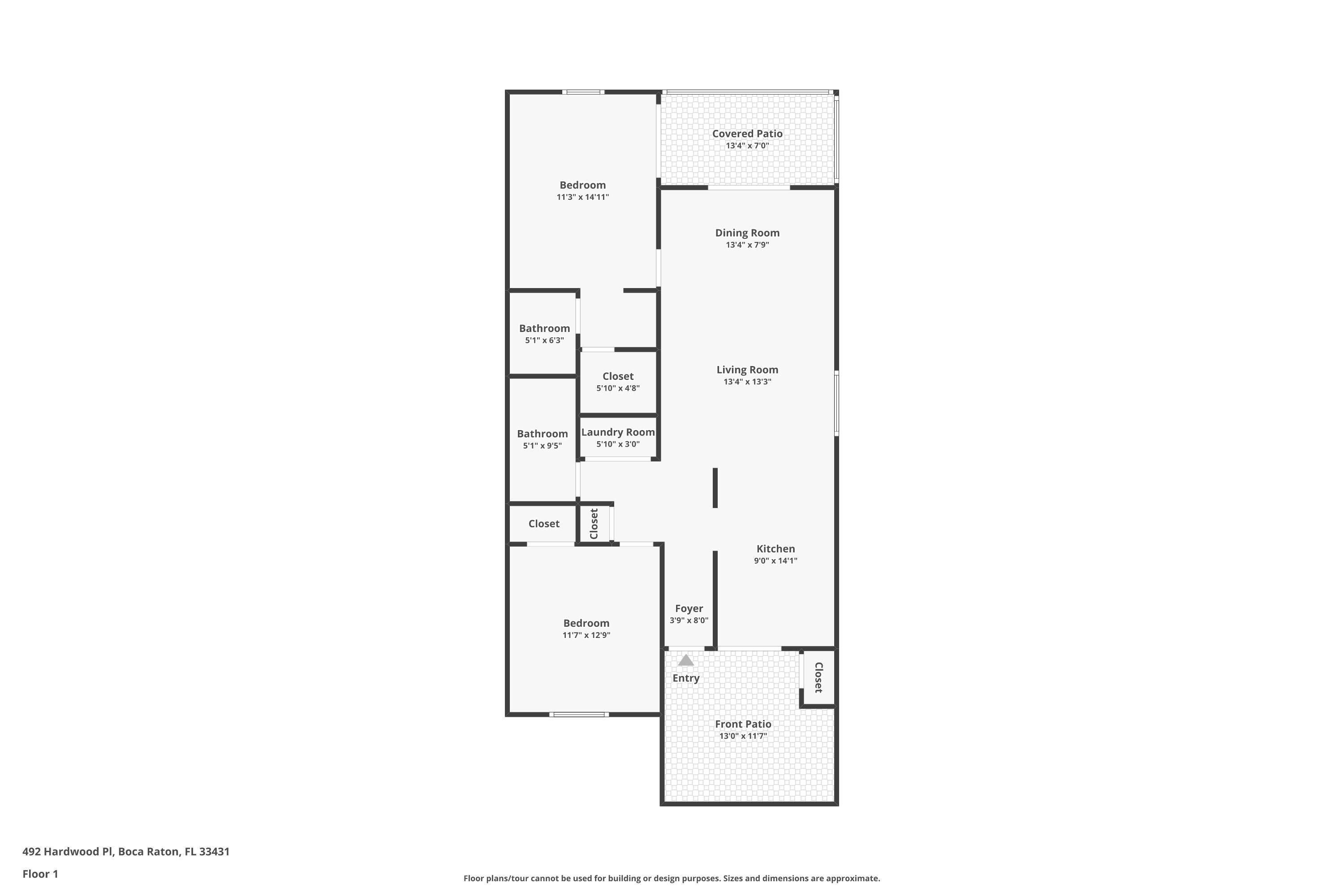 492 Hardwood Place Boca Raton, FL 33431 - Photo 46 of 46 Floor Plan