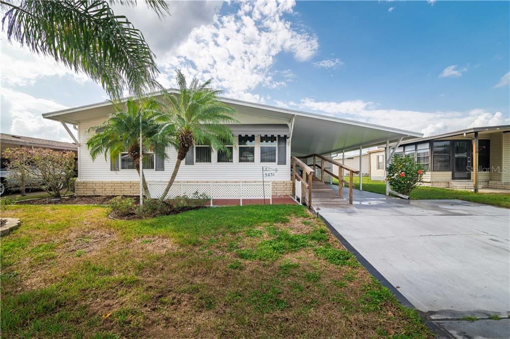 This beautiful Palm Harbor home faces East.