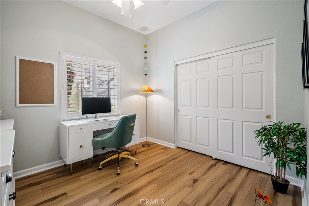 378 Lark Drive Paso Robles, CA 93446 - Photo 20 of 33 a view of a workspace with furniture and a window