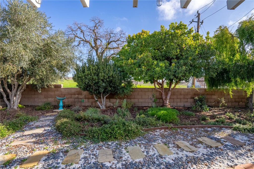 378 Lark Drive Paso Robles, CA 93446 - Photo 26 of 33 a view of a large garden with plants and large trees