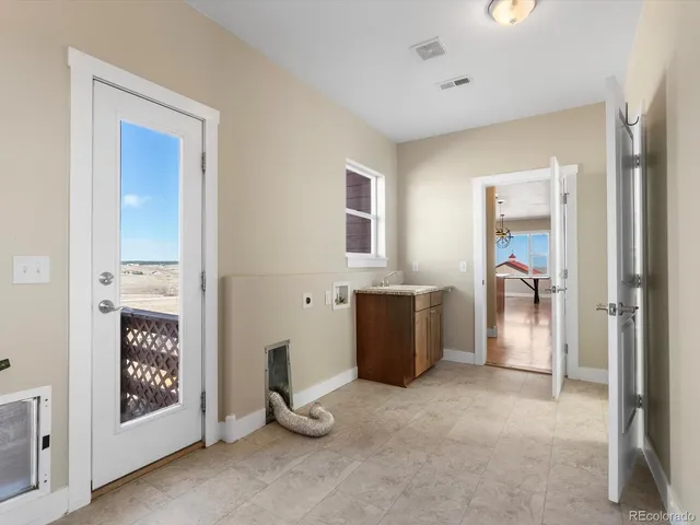 a window in an empty room