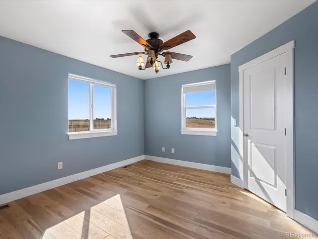 an empty room with window