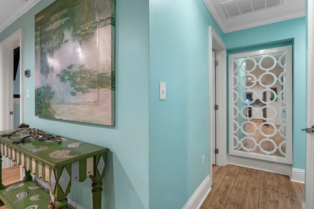 a view of a door and an outdoor space in the house