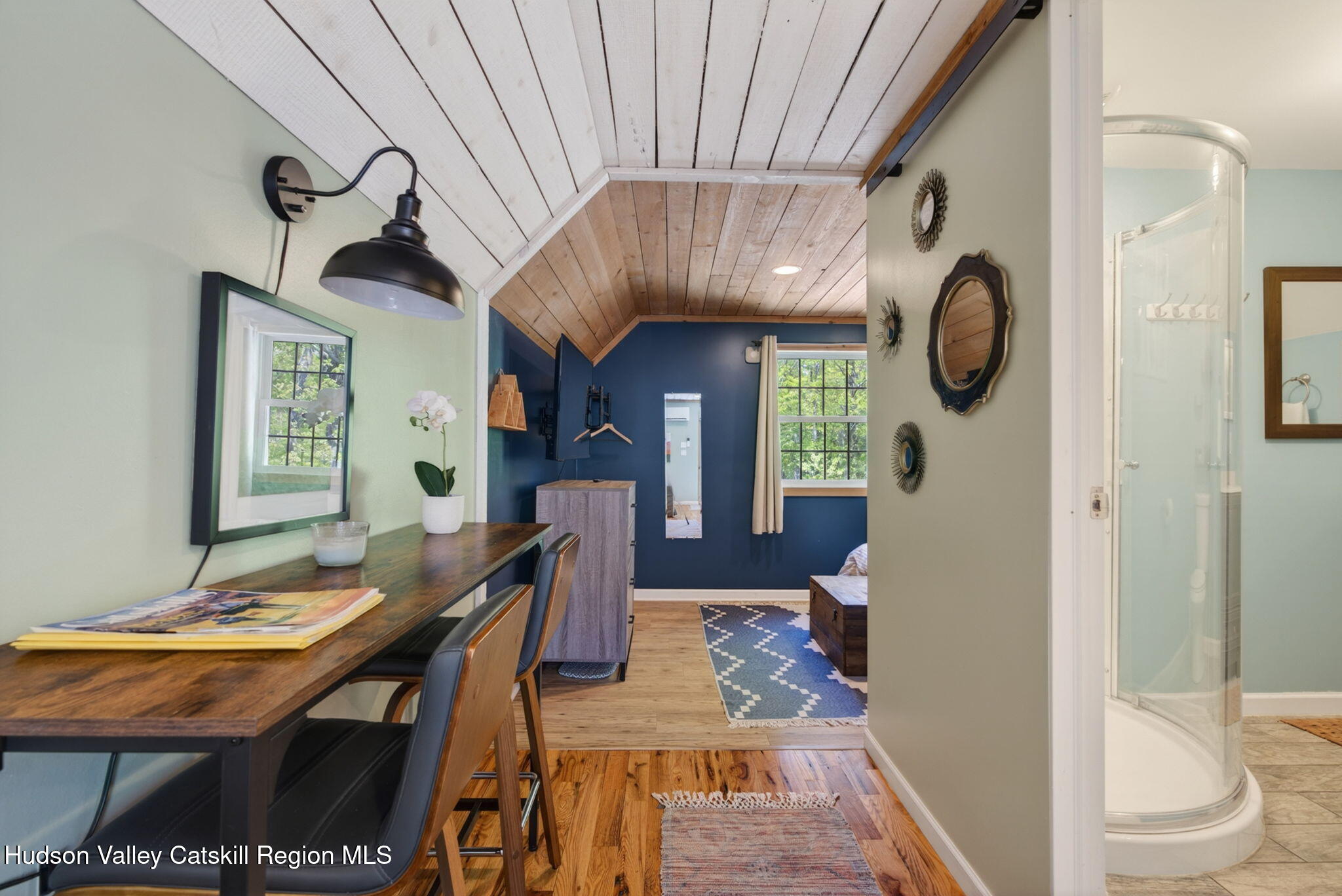 322 Morrison Road Acra, NY 12405 - Photo 37 of 49 a view of a dining room with furniture window and wooden floor