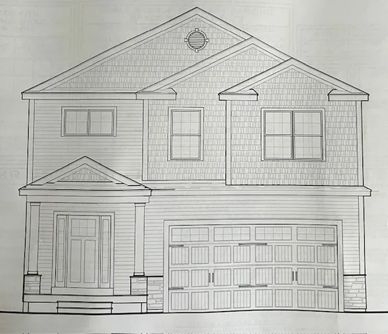 a front view of a house