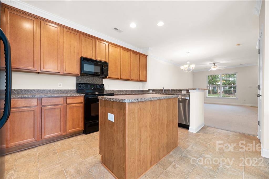 5133 Prosperity Church Road Charlotte, NC 28269 - Photo 10 of 37 a kitchen with granite countertop a refrigerator and microwave