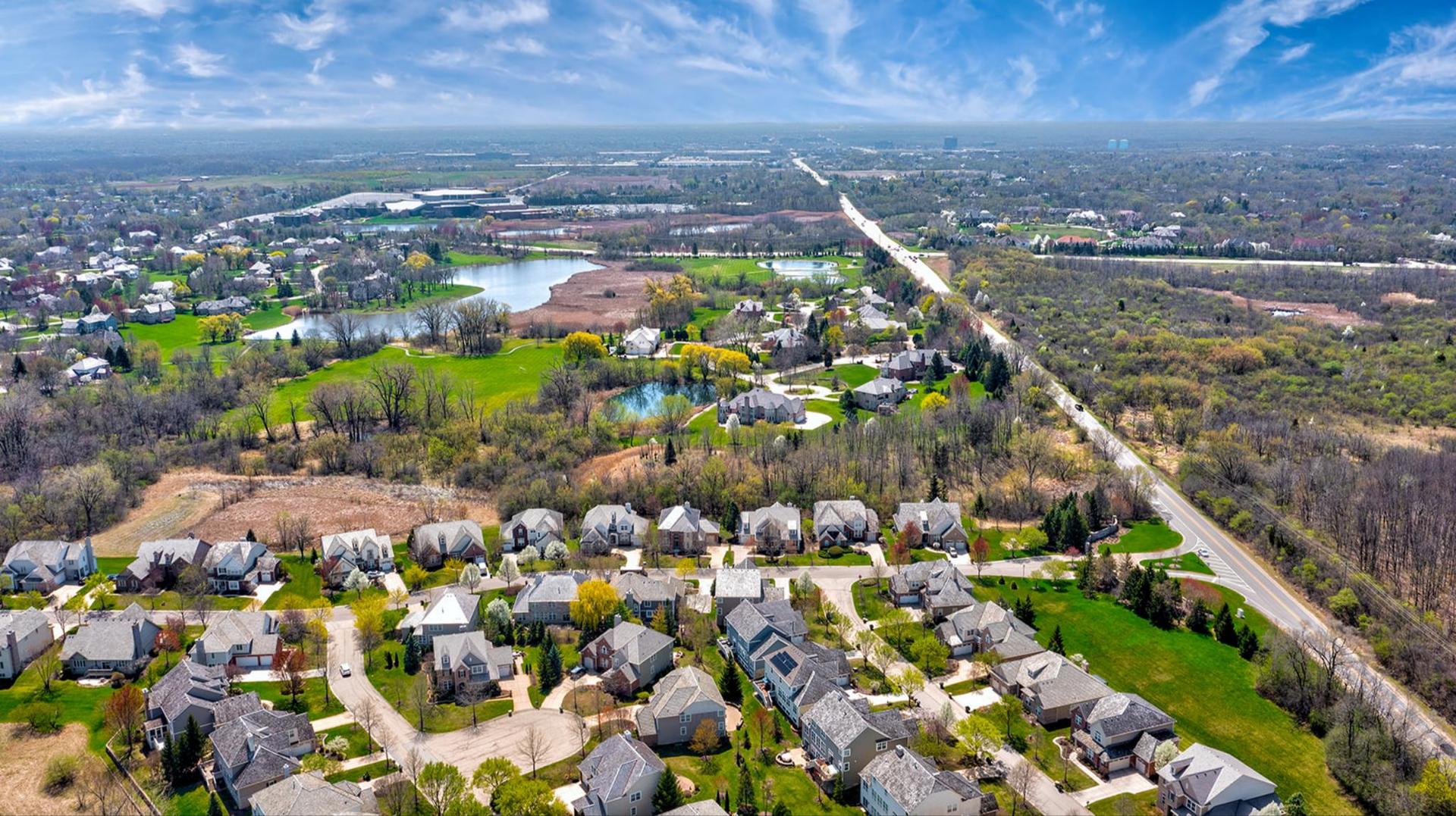 1064 Ridgeview Drive Inverness, IL 60010 - Photo 48 of 48 an aerial view of a city