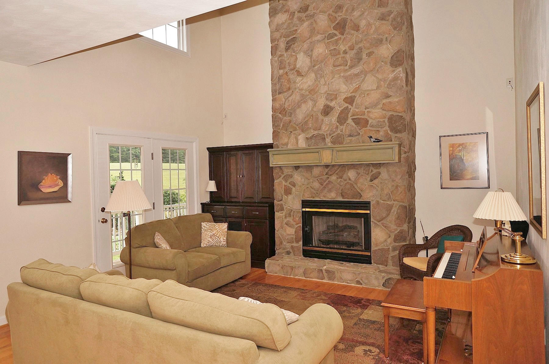 25 Claybrook Court Blue Ridge, VA 24064 - Photo 23 of 81 a living room with furniture and a fireplace