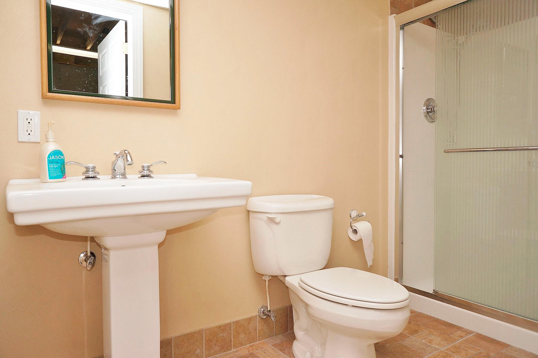 25 Claybrook Court Blue Ridge, VA 24064 - Photo 67 of 81 a bathroom with a sink mirror and toilet