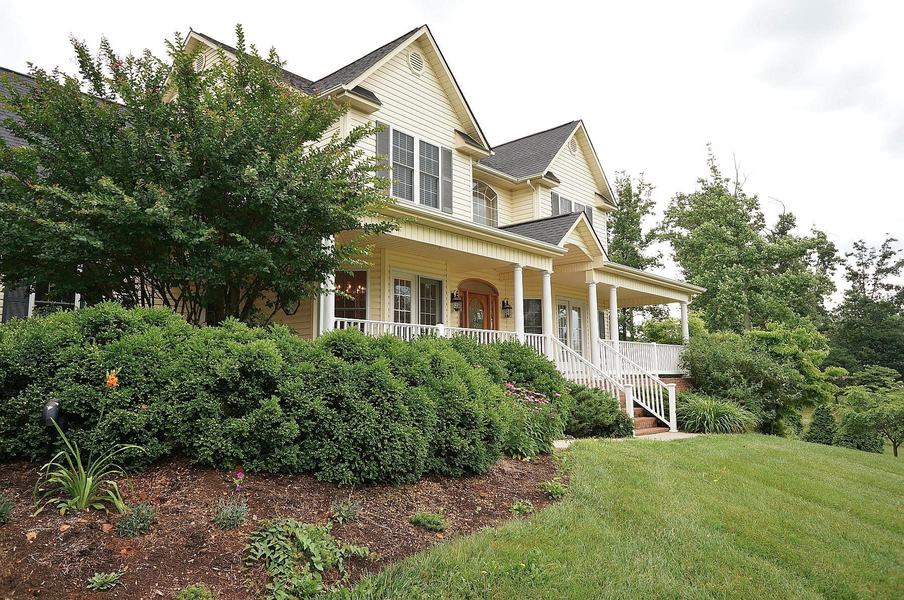 25 Claybrook Court Blue Ridge, VA 24064 - Photo 81 of 81 a front view of a house with a yard and trees