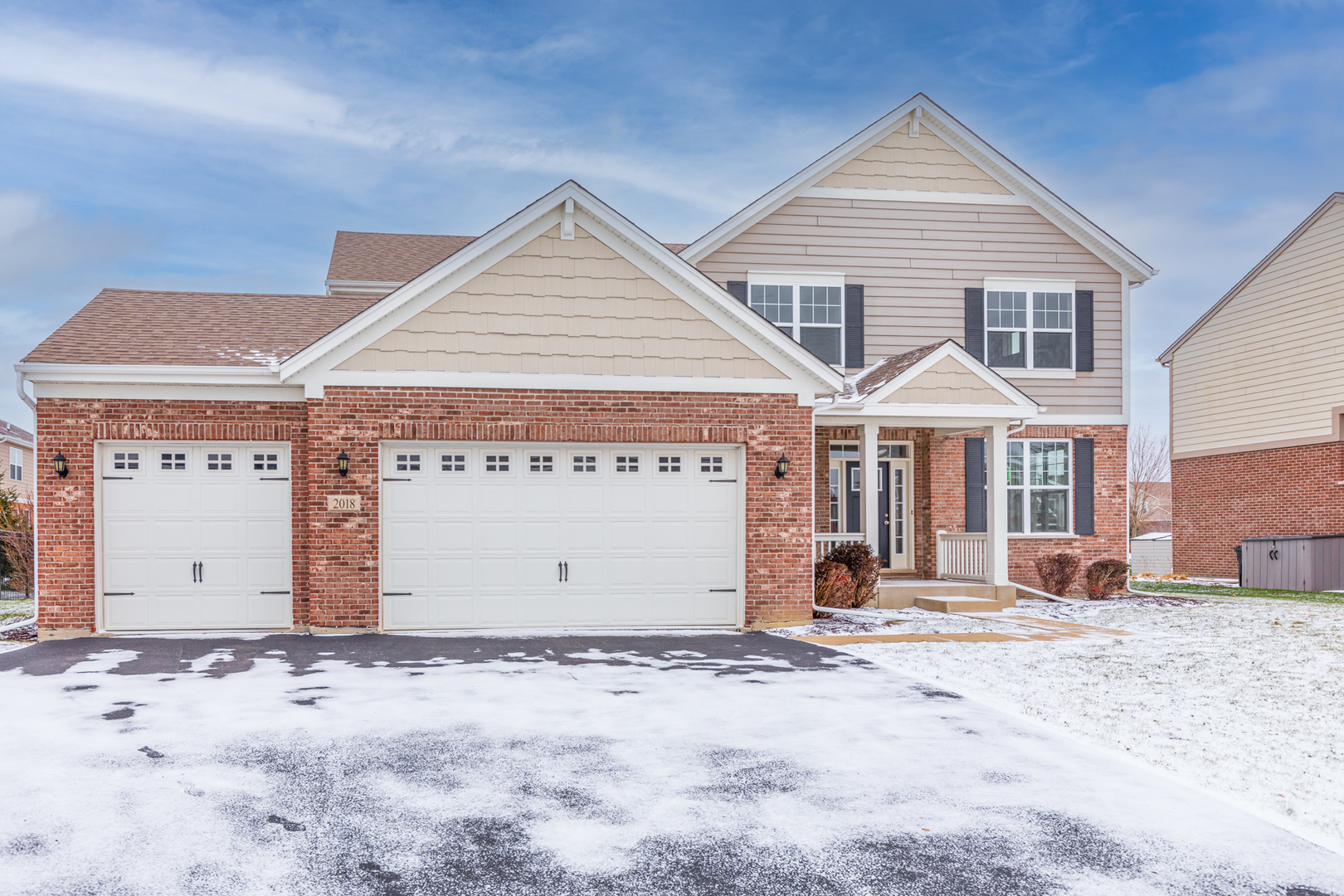 2018 Stapleton Road New Lenox, IL 60451 - Photo 3 of 40 a front view of a house with a yard