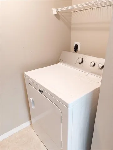 a close up view of washer and dryer