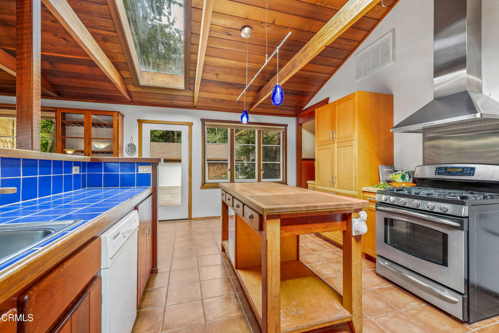 32450 Simpson Lane Fort Bragg, CA 95437 - Photo 17 of 54 a kitchen with a stove and a sink
