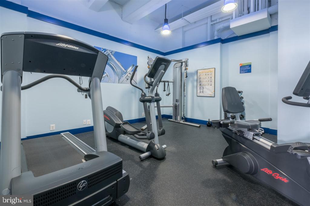 1425 4th Street Southwest, Unit A801 Washington, DC 20024 - Photo 14 of 19 a view of a room with gym equipment