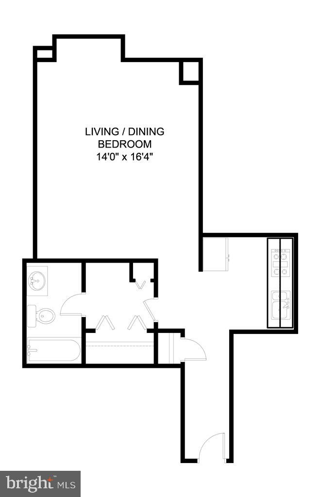 1425 4th Street Southwest, Unit A801 Washington, DC 20024 - Photo 19 of 19 a picture of a floor plan