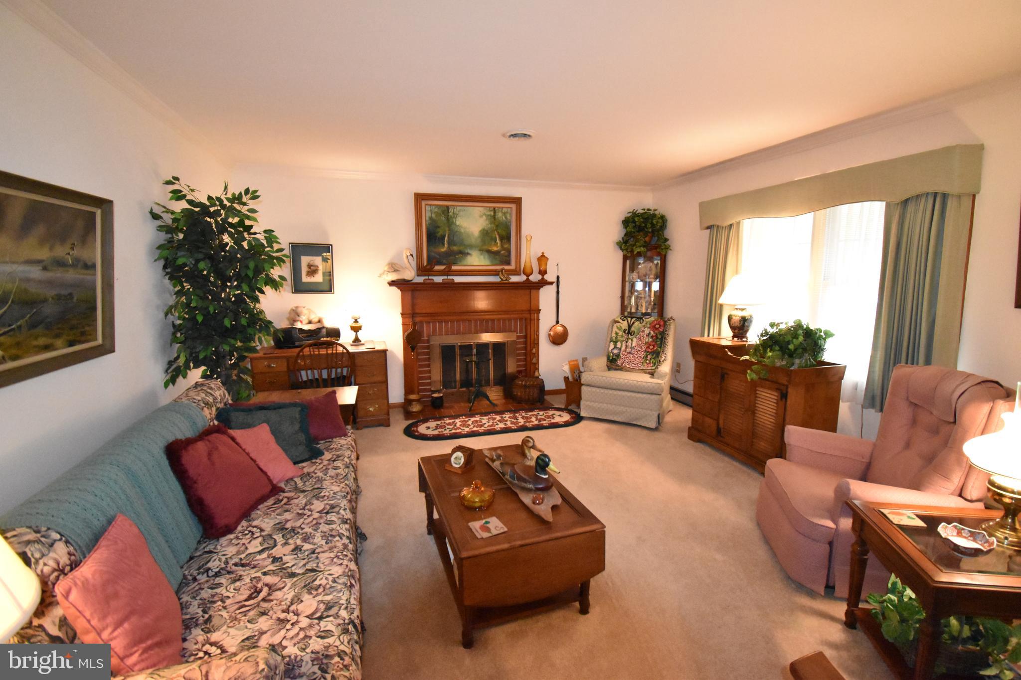 4 Shawnee Road Cambridge, MD 21613 - Photo 2 of 21 Living Room with wood burning fireplace