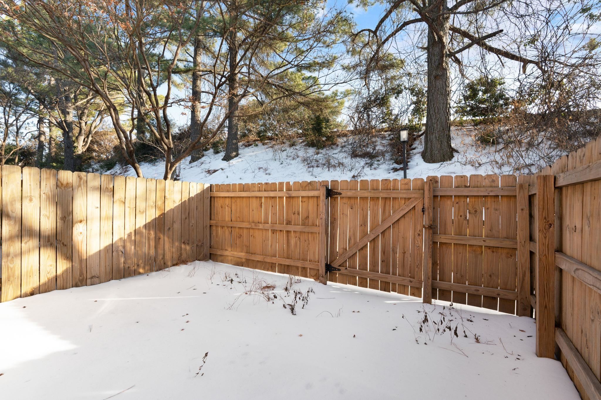 5726 Quince Road, Unit 9 Memphis, TN 38119 - Photo 19 of 21 Yard covered in snow with a gate