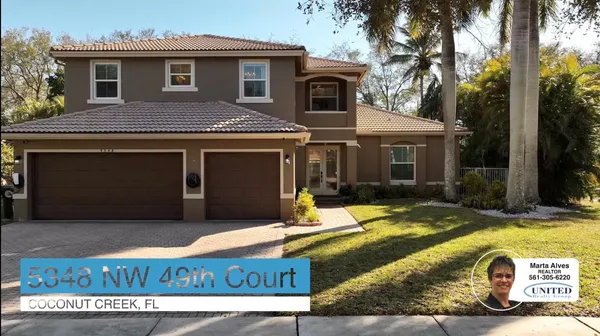 $1,099,000 | 5348 Northwest 49th Court, Coconut Creek, FL 33073
