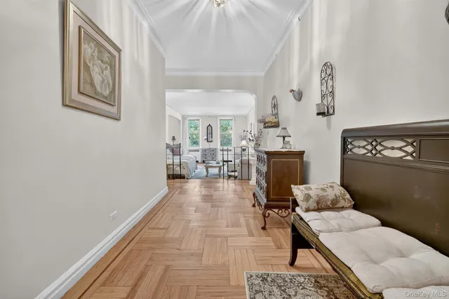 a room with furniture and a table