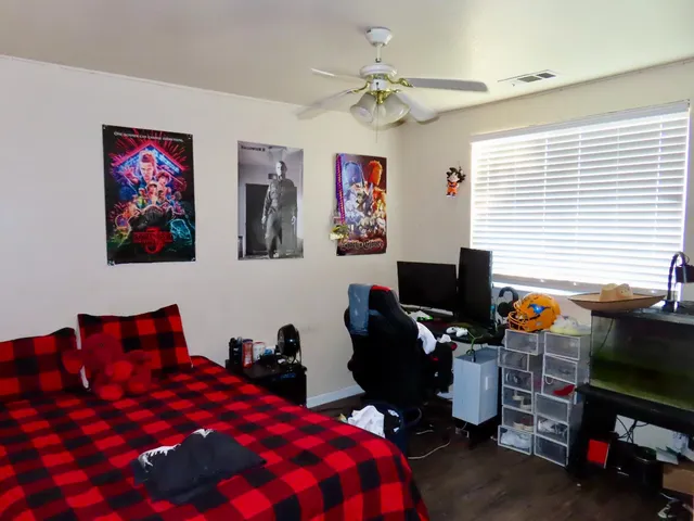 a living room with furniture and a couch