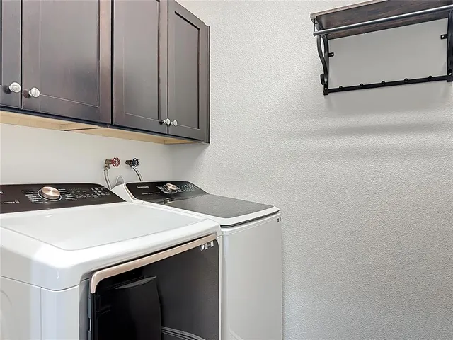 a view of a swimming pool with an outdoor space