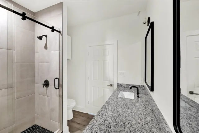 a close view of door lock